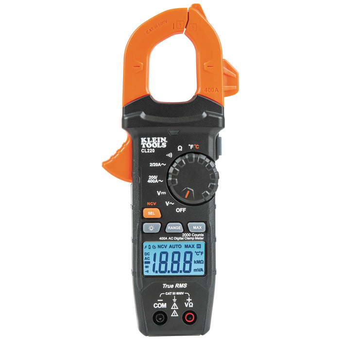 Klein 400A AC TRMS Clamp Meter W/Temp