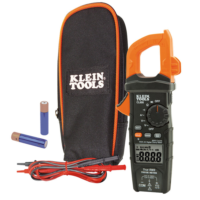 Klein 600A AC TOUGH Clamp Meter TRMS NCVT 2mt CATIV