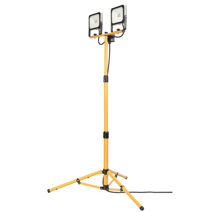 BRILLIANT EXPANDA 2x20W TWIN LED TRIPOD WORKLIGHT - BLACK/YELLOW