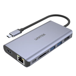 CDL Unitek Hub USB-C 7-in-1 USB 3.1 Multi-Port Grey