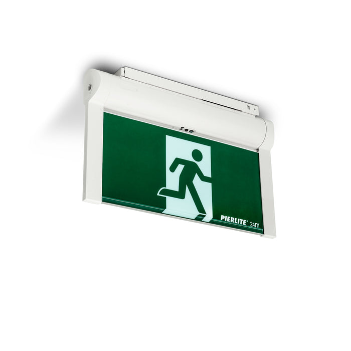 Pierlite Emergency Exit 5W Maintained Black BLADE