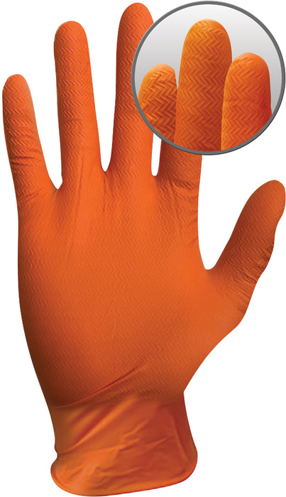 Armour Orange Armour Nitrile Disposable Glove - powder free L 100pk