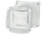 Hensel Tough Cable Junction Box, Empty (130x130x77mm) - Grey