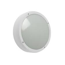 Robus Vega Ip65 Led Bulkhead, Flush Finish, Cool White, White Trim