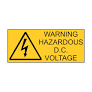 PGK Hazardous DC Voltage Label (Flexible)