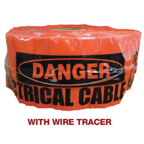 KLEIN WATTMASTER TAPE U/G CAUTION 100MMX100M ORANGE