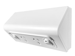 Vynco Metro Outdoor  S/G EXT MET P/P HOR 2G 10A SHAL WHT