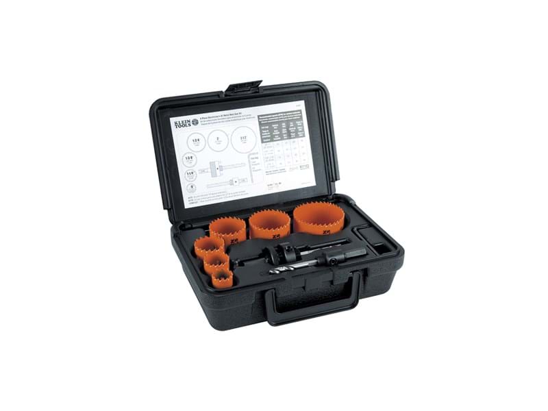 Klein Hole Saw Kit Small Electricians 8Pc