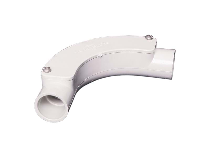 Marley Inspection bend 25mm grey 15.25G