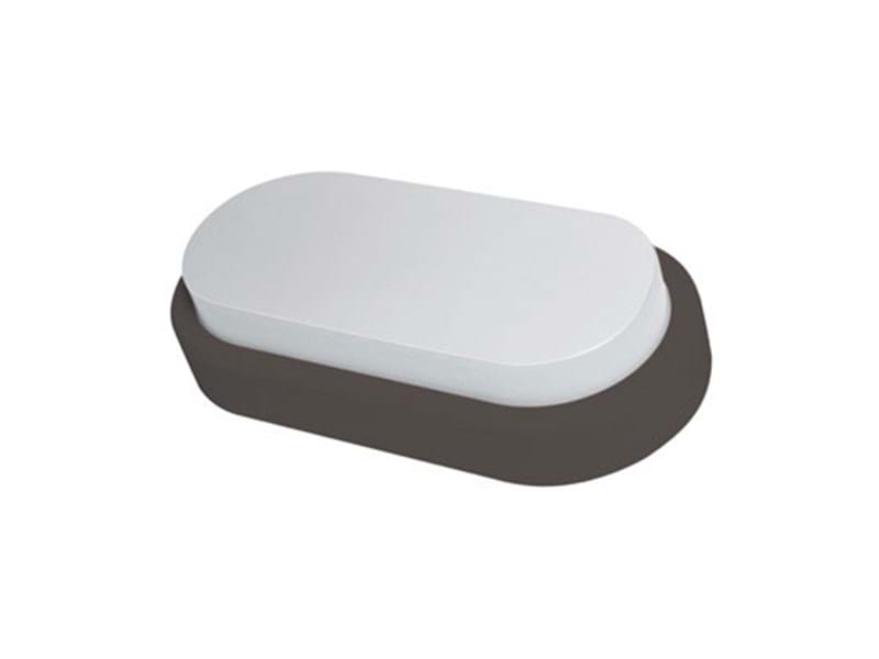 Hugo LED BULKHEAD 6W 4K BK/WH IP54 560LMS NON DIM