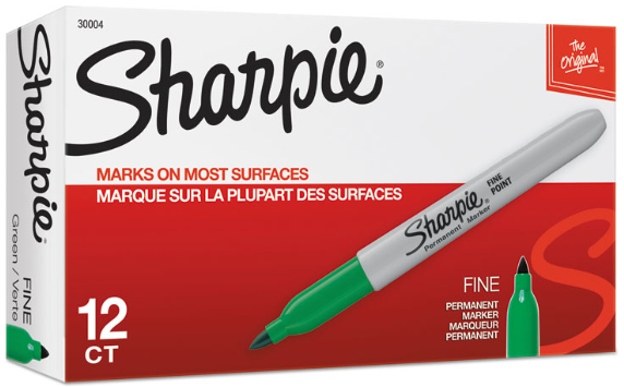 Sharpie Fine Point Permanent Marker Green 30004