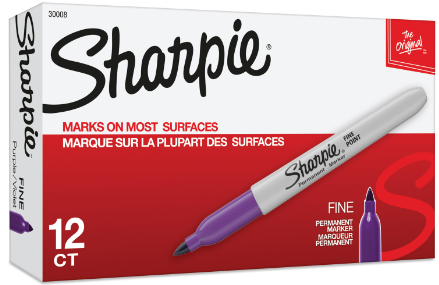 Sharpie Fine Point Permanent Marker Purple 30038