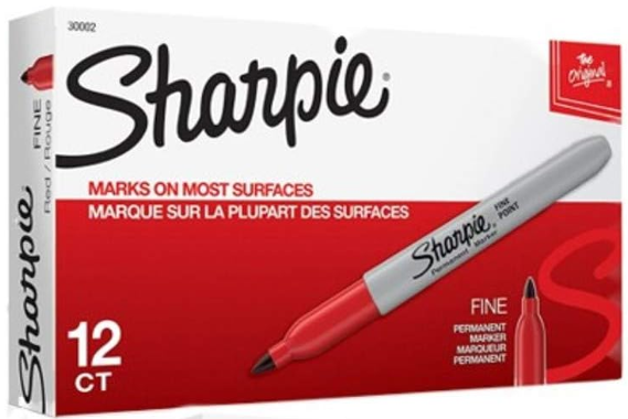 Sharpie Fine Point Permanent Marker Red 30002
