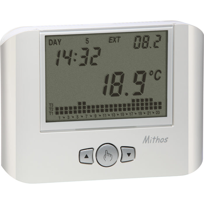 Vemer Wall Mounted Programmable Thermostat, white, 1 C/O, ba