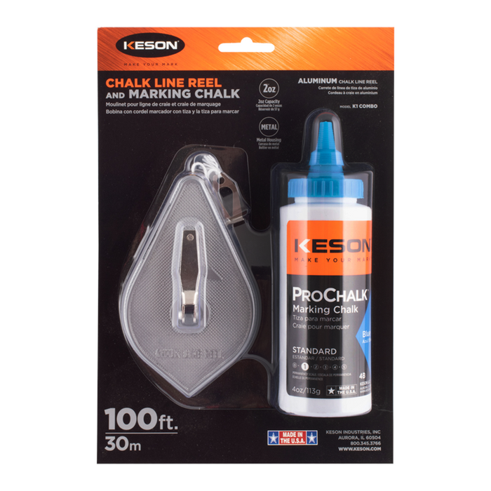 #K1 CHALK REEL w 4oz BLUE CHALK COMBO PACK