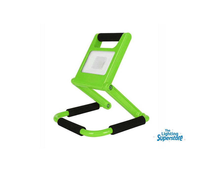 CLA PORTABLE GREEN FLOODLIGHT LED 10W 6500K 2 years wrty