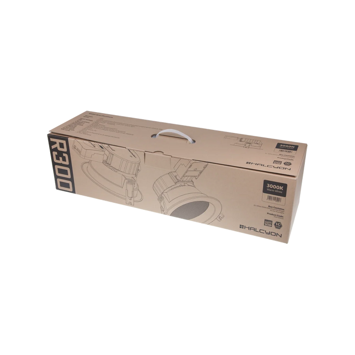 Halcyon LED REC GO-LINK INT HINGE DIM DRI Pri:240V 9.5W 3K-WHITE DOW