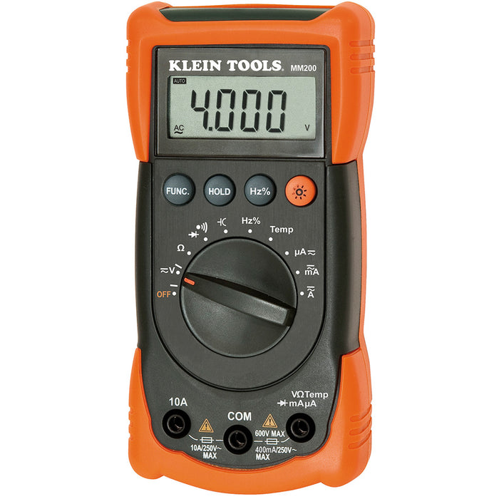 Klein MM200 600V 10a AC/DC Cat III Auto Range Multimeter