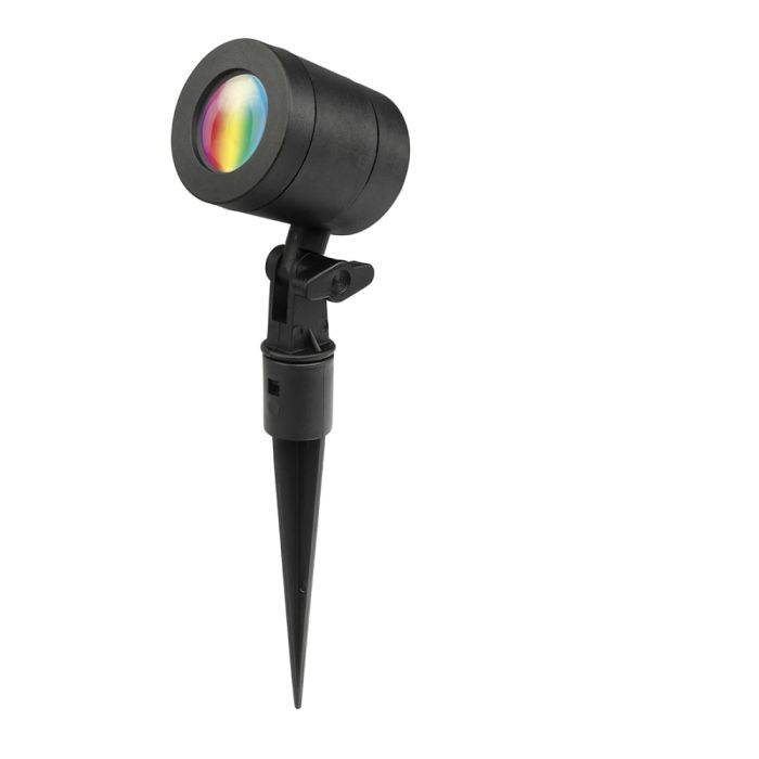 BRILLIANT BOTANIC 9W RGB IP68 GARDEN SPOT LIGHT - BLACK