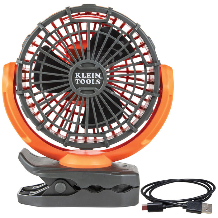 Klein Personal Jobsite Fan IP54 Rechargeable USB-C Freestanding Ma