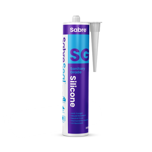 Elecsupp Sabre Seal SG Sanitary Silicone - White - 300ml
