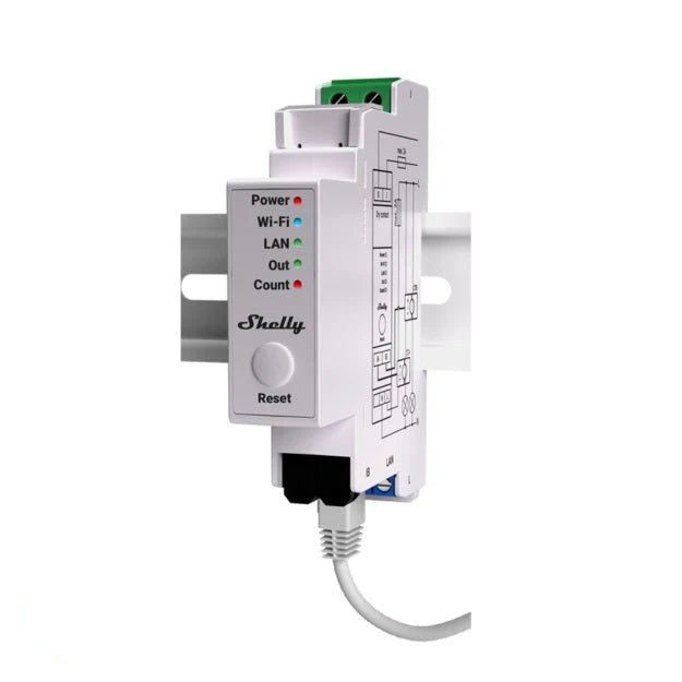 Shelly Wi-Fi Energy Meter C/W 1X50A CT & Contactor Control 110-230VAC