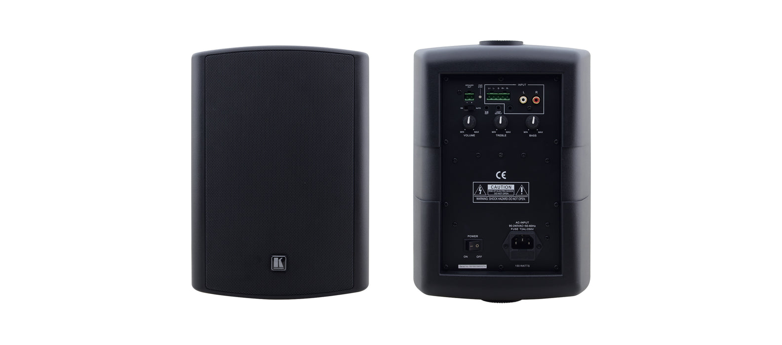 Kramer 2 x 50W RMS(New) Powered On-Wall Speaker System with 6.1/2'