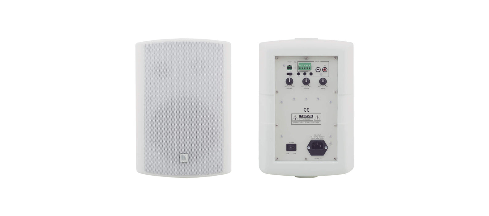 Kramer 2 x 50W RMS(New) Powered On-Wall Speaker System with 6.1/2'