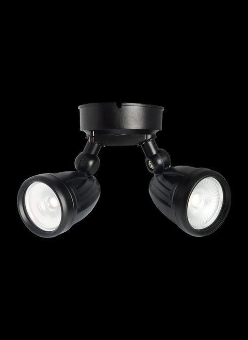 Lumenhaus 240v Double Spot Light Black