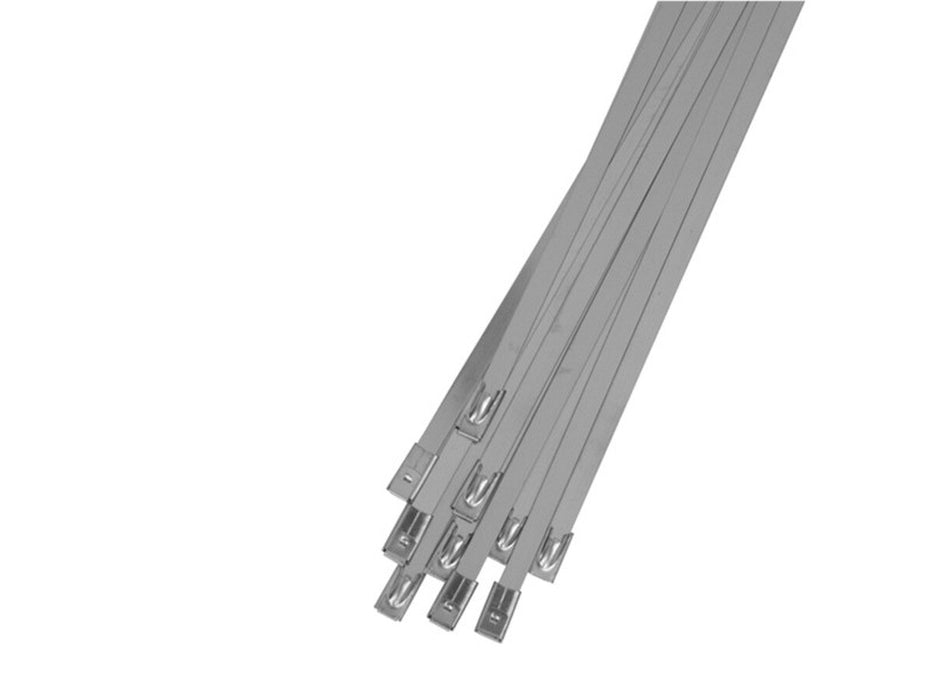 Utilux 10PKT CABLE TIE S/STEEL 360X4.5MM