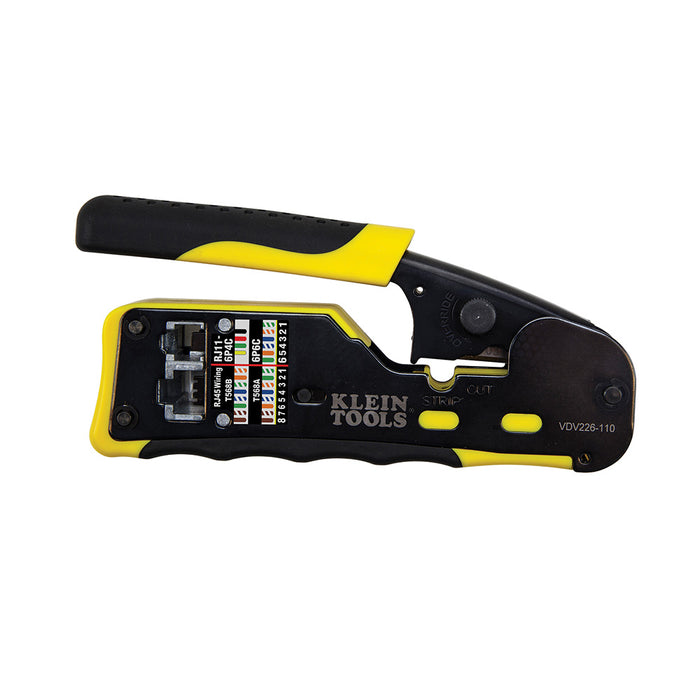 Klein Ratcheting Pass-Thru Modular Crimper RJ11/12 RJ45
