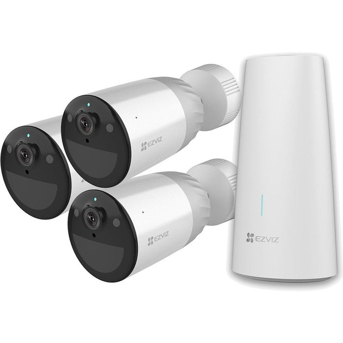CDL Ezviz 4MP Wire-Free Security Kit 3 x Camera