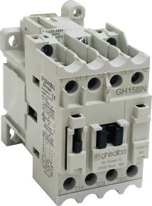 GHISALBA CONTACTOR 12A 5.5kW 3 POLE 1NC AUX - COIL 24VAC 50/