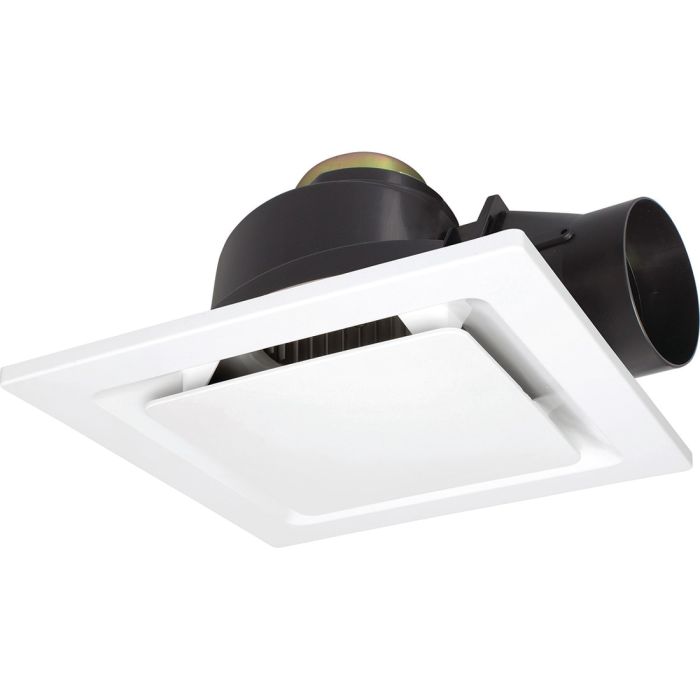 BRILLIANT SARICO LED 270MM SQUARE EXHAUST FAN WITH LED LIGHT - WHITE
